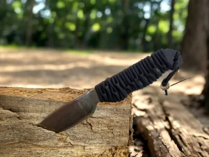 Fixed Camping Paracord Knife With Kydex Sheath