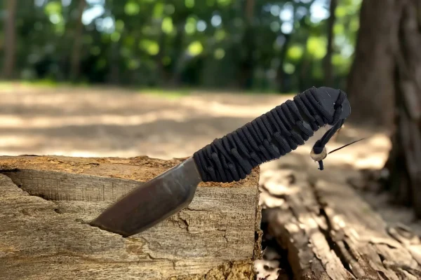 Fixed Camping Paracord Knife With Kydex Sheath