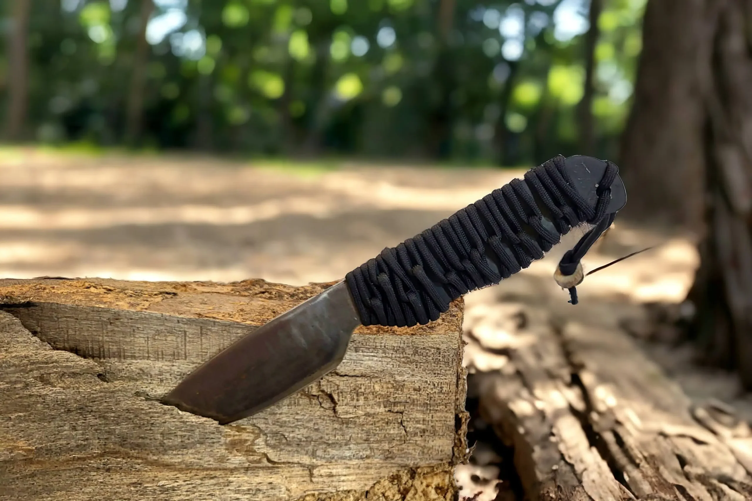 Fixed Camping Paracord Knife With Kydex Sheath – 5.5 in