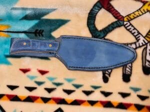 Damascus camp knife